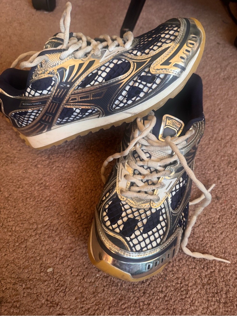 Bottega Veneta Orbit Sneakers Abyss / Silver size 40